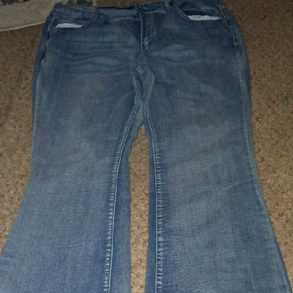 SHEIN Blue Flare Jeans